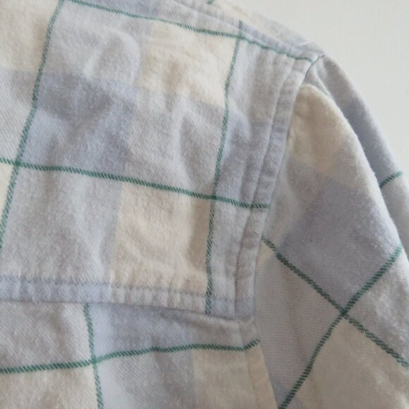 MARINE LAYER Monterey Flannel Shirt in Cool Blue Plaid Casual Gorpcore- Size XL - Picture 12 of 15